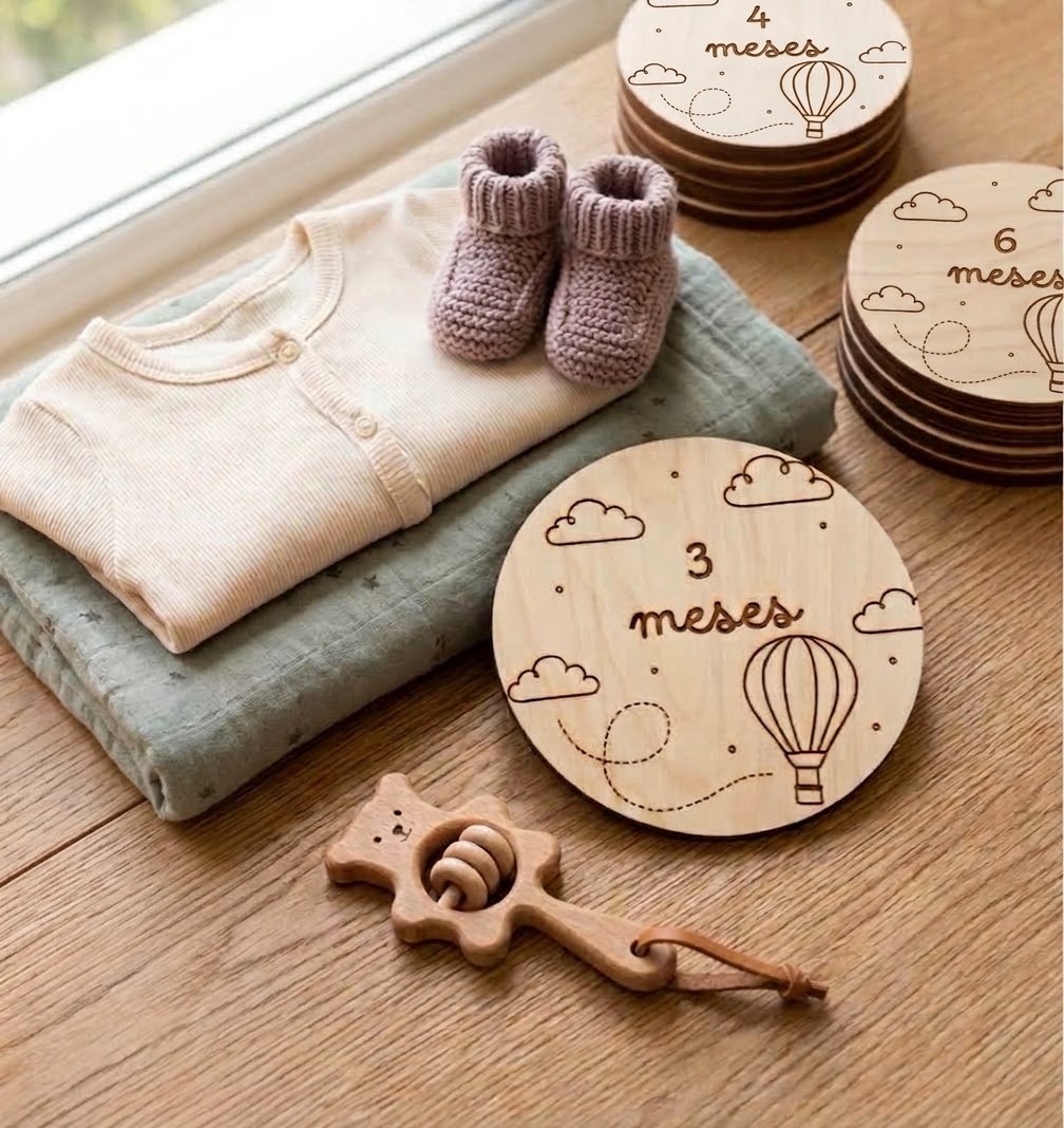 Mesario de Madera Personalizado para Bebé - Imagen 10