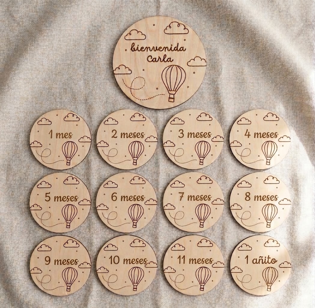 Mesario de Madera Personalizado para Bebé - Imagen 4