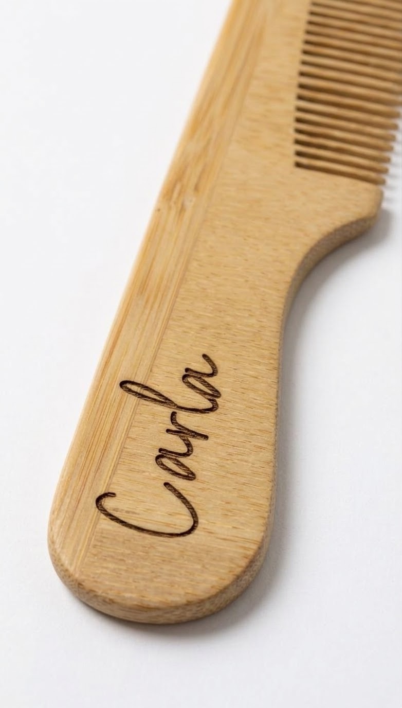 Peine Infantil de Madera Personalizado