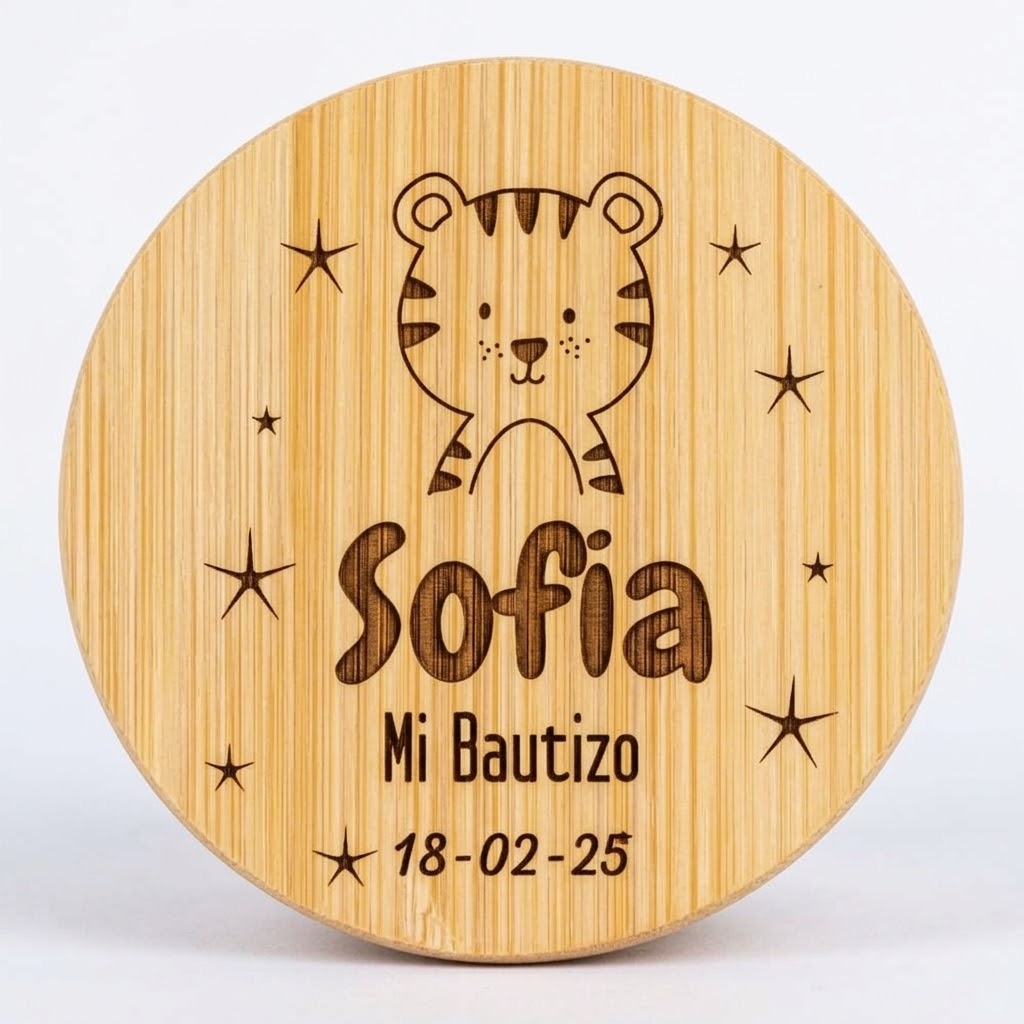 Espejo de Bolsillo Bambú Bautizo - Imagen 12