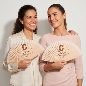 Abanico de Madera Personalizado con Grabado – Comuniones
