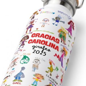 Botella Estilo Lechera con Dibujos Infantiles "Gracias Profe"