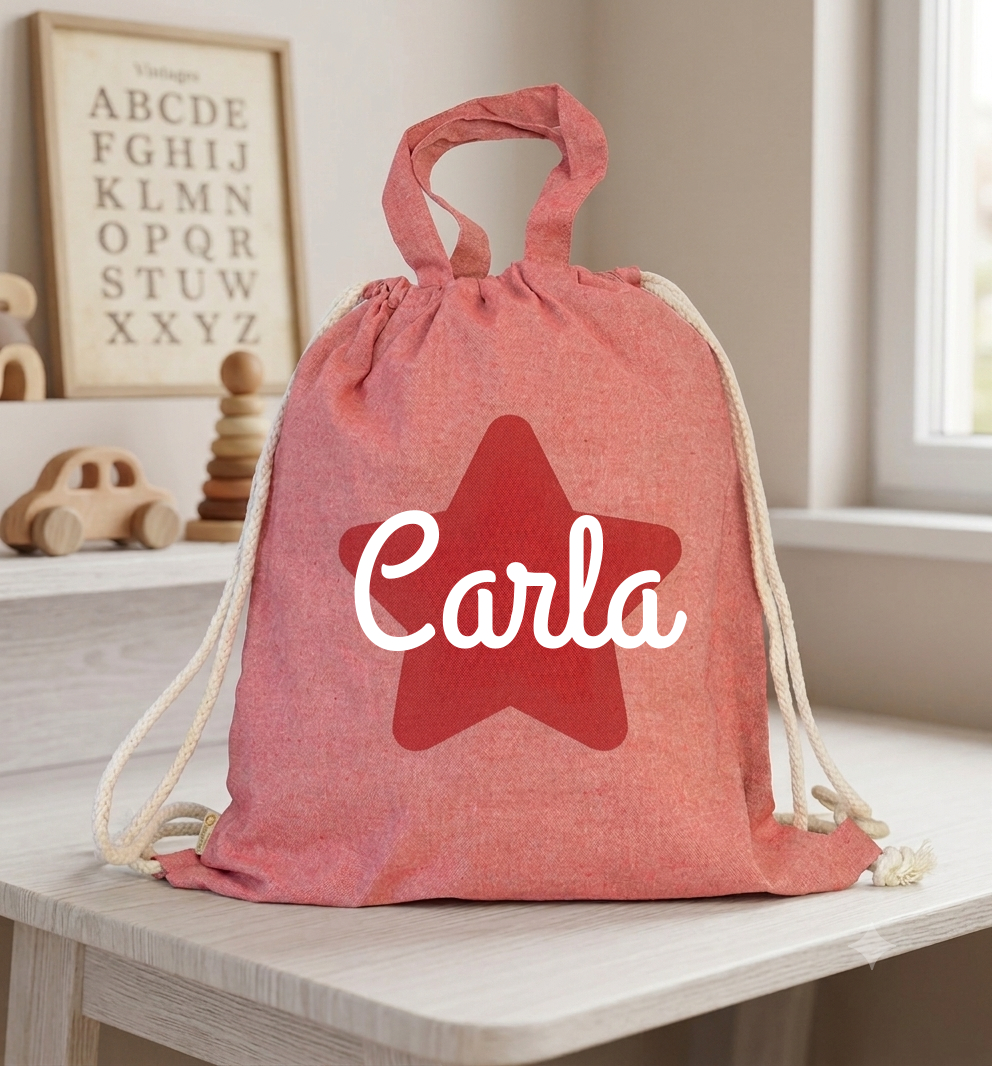 Mochila Infantil de Tela Escolar con Asa - Imagen 2