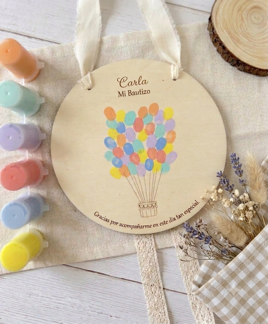 Cuadro de Huellas de Invitados. Bautizos - Imagen 6