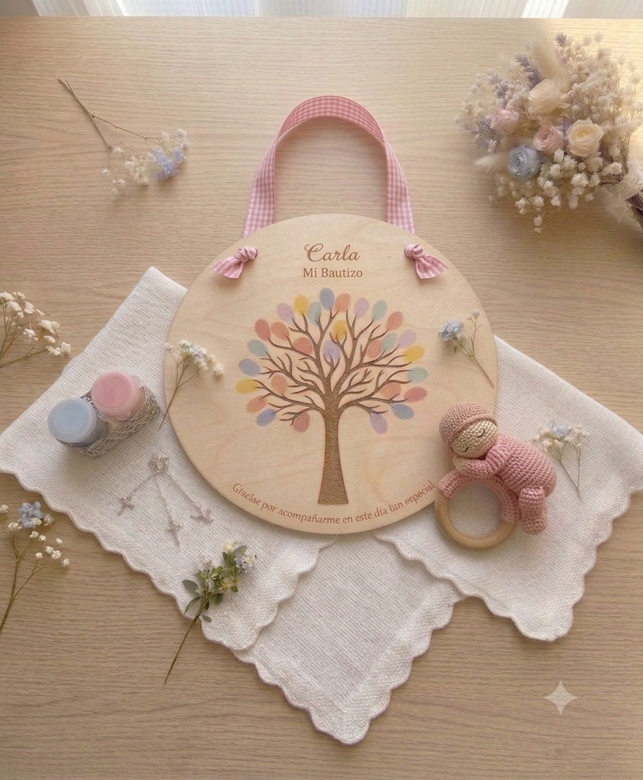 Cuadro de Huellas de Invitados. Bautizos - Imagen 5
