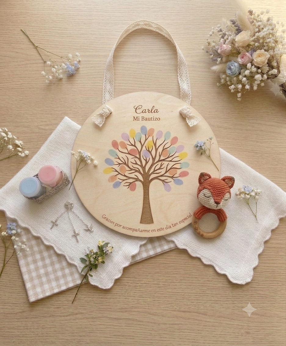 Cuadro de Huellas de Invitados. Bautizos - Imagen 4
