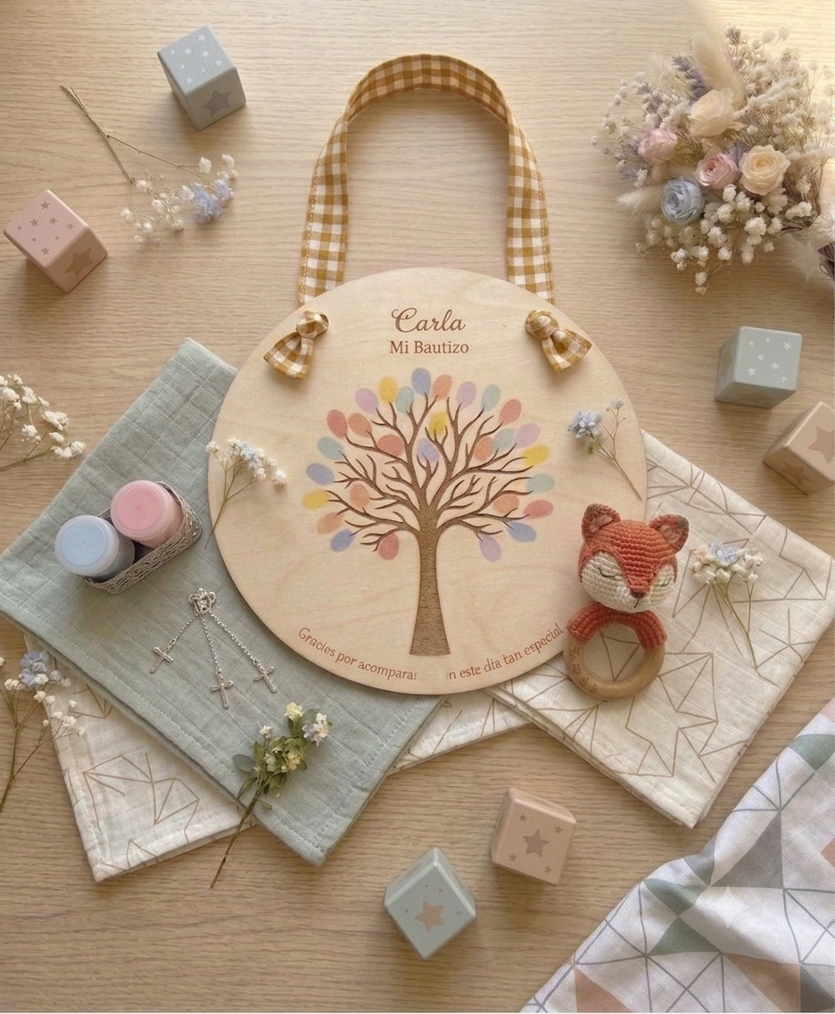 Cuadro de Huellas de Invitados. Bautizos - Imagen 3