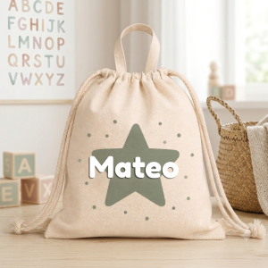 Mochila Infantil de Tela Escolar con Asa
