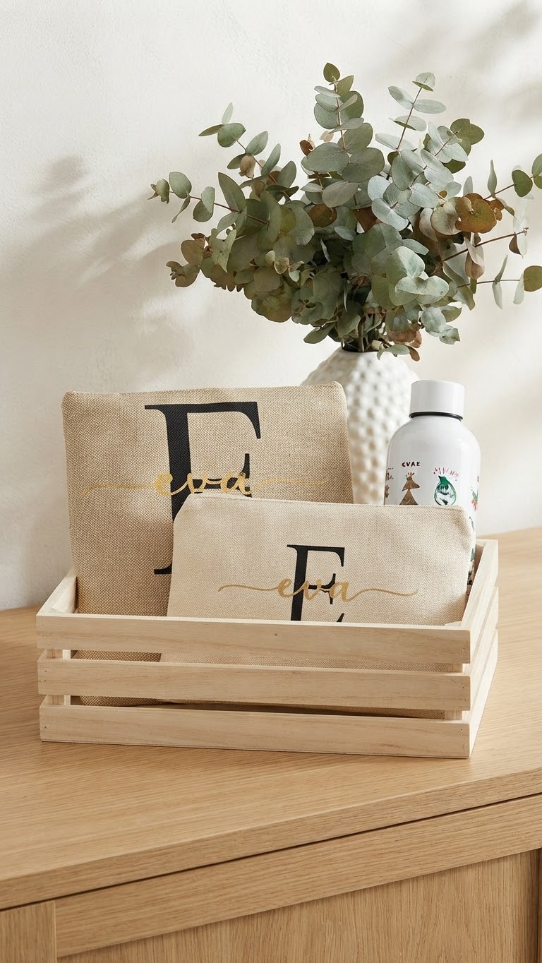 Pack Regalo de Fin de Curso para Profes – Botella Reutilizable con Dibujos de Alumnos, Neceser y Tote Bag Personalizados Trazo y Magia - Imagen 2
